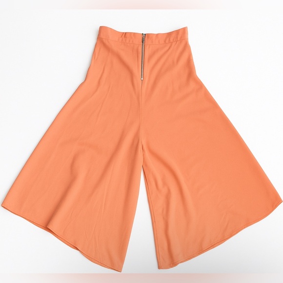 Alice + Olivia silk High-Waisted Wide-Leg Culotte Pants 4 - Picture 9 of 9